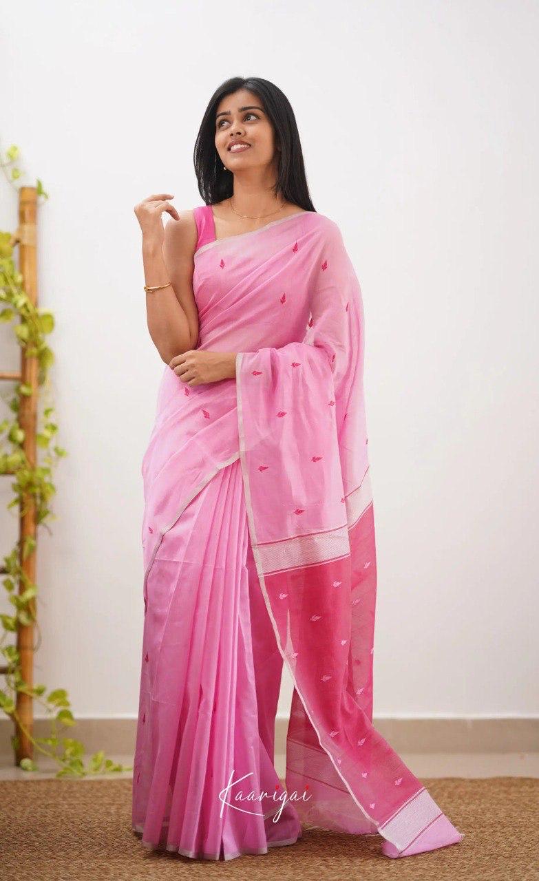 PARTY WEAR LINEN COTTON SILK DESIGNER SAREE