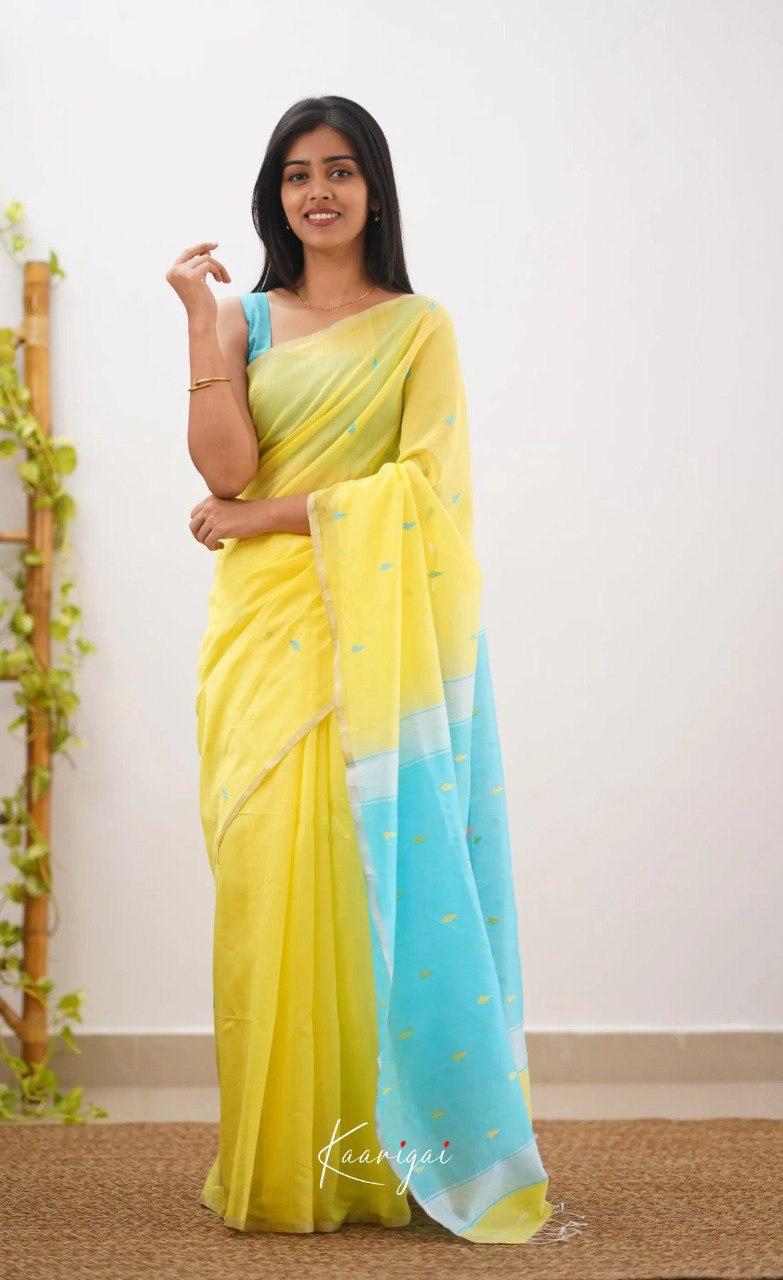 PARTY WEAR LINEN COTTON SILK DESIGNER SAREE