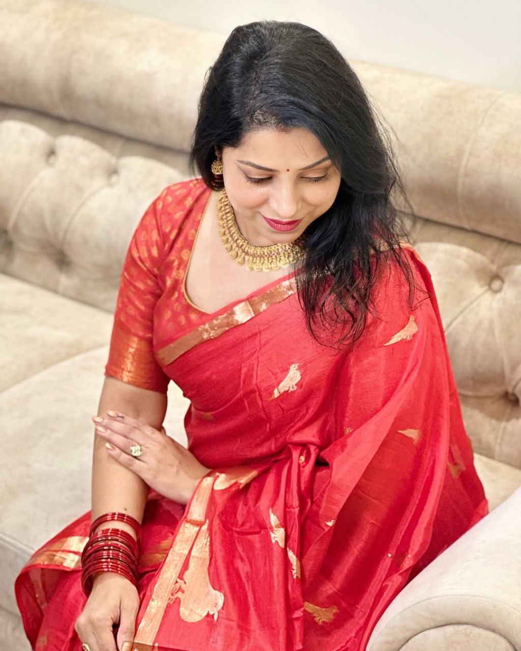 STUNNING BANARASI SOFT SILK DESIGNER SAREE