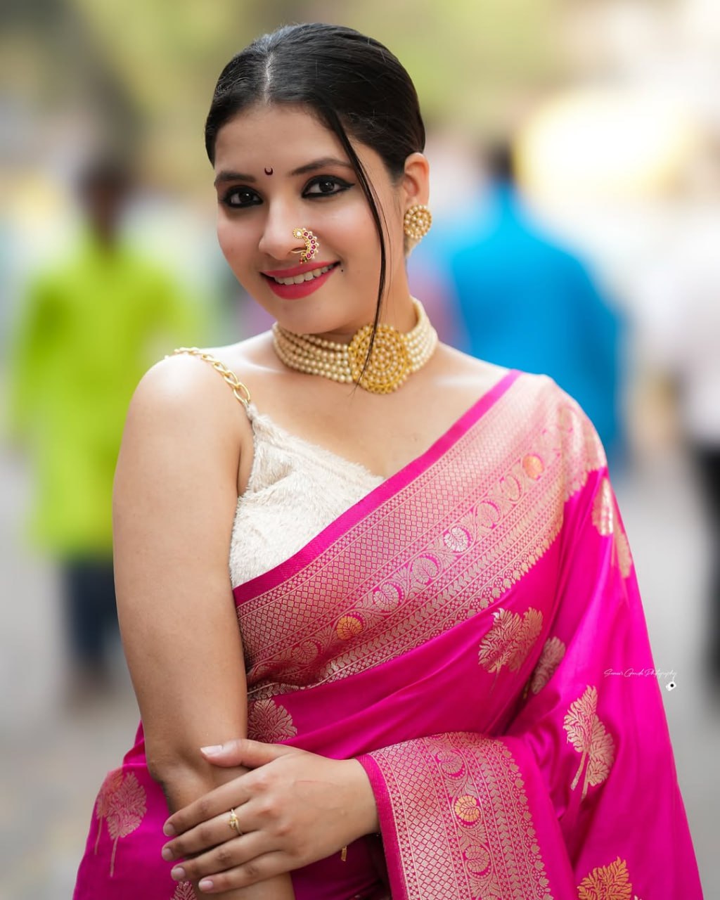 LATEST PINK SOFT SILK DESIGNER SAREE