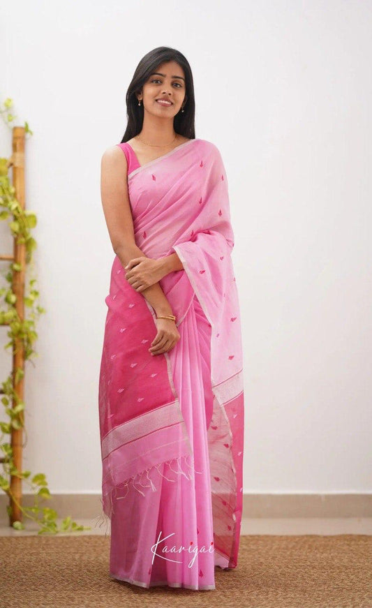 PARTY WEAR LINEN COTTON SILK DESIGNER SAREE