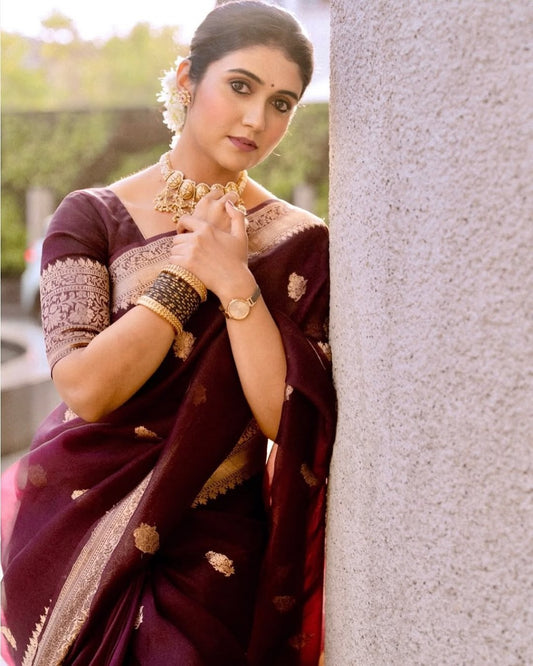 STYLISH  BANARASI SOFT SILK DESIGNER SAREE