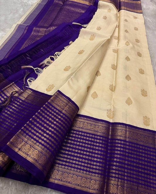 STUNNING BLUE SOFT SILK  DESIGNER SAREE