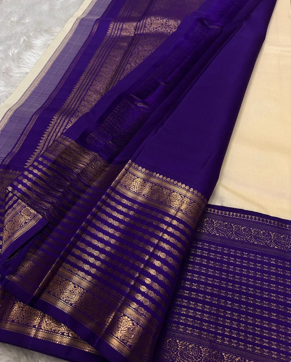 STUNNING BLUE SOFT SILK  DESIGNER SAREE