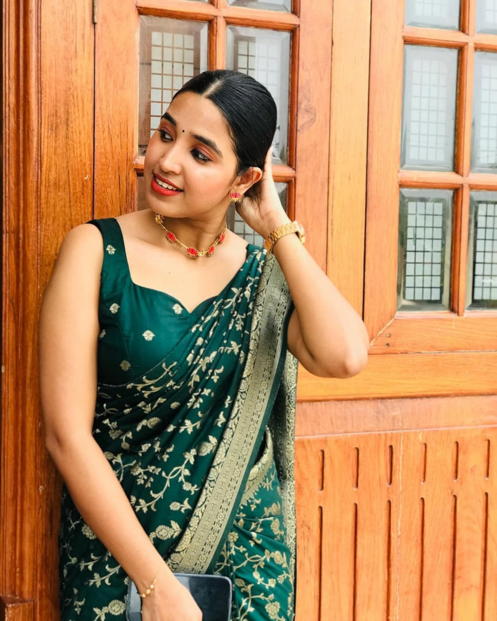 ALL OVER DESIGN BANARASI SOFT SILK DESIGNER SAREE