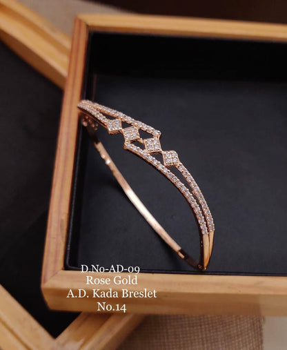 A.D. ROSE GOLD FANCY KADA BRACELET