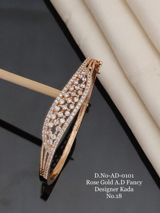 A.D. ROSE GOLD FANCY KADA BRACELET