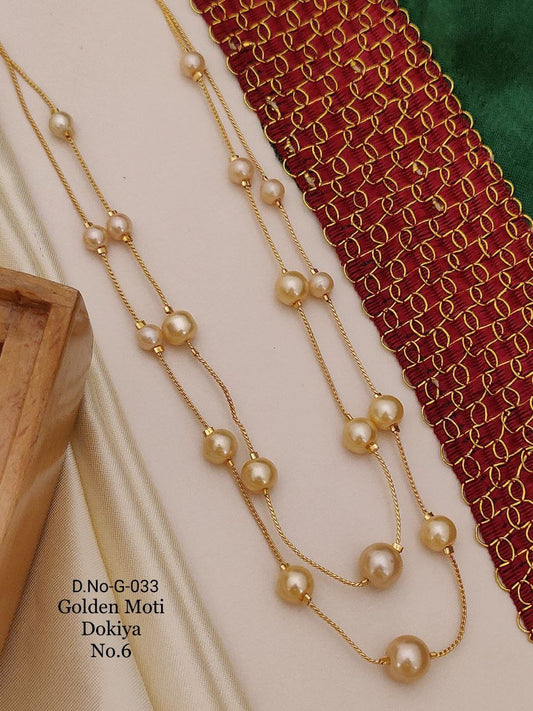 HIGH GOLD  GOLDEN MOTI NECKLACE