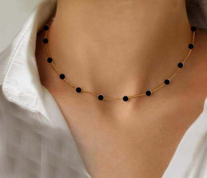 BLACK  PEARLS  NECKLACE