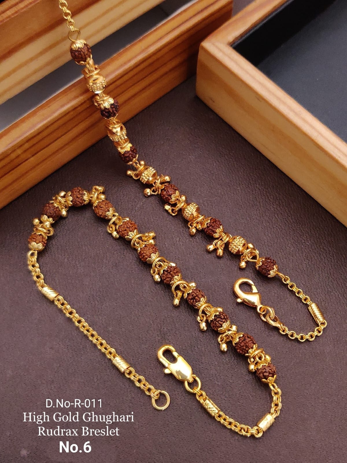 HIGH GOLD GHUGHARI RUDRAX BRACELET FOR GIRLS AND WOMEN'S