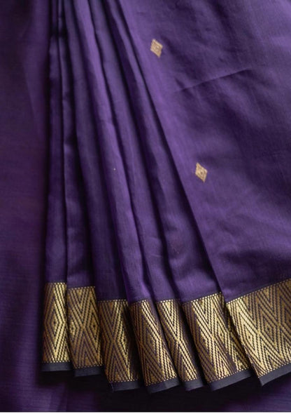 GLAMING SOFT LINEN COTTON SILK  DESIGNER SAREE
