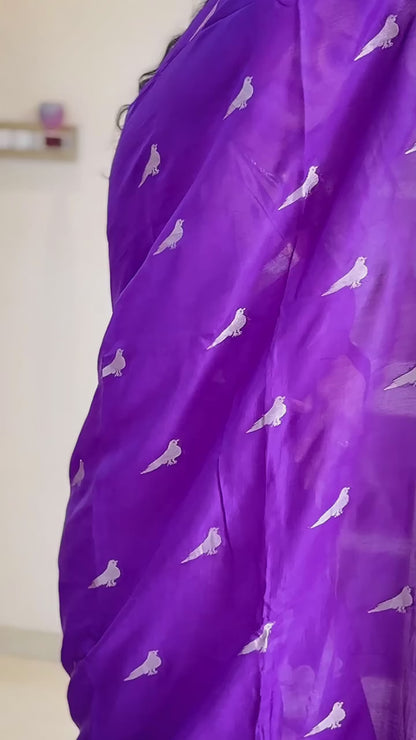 UNIQUE BANARASI SOFT SILK  DESIGNER SAREE