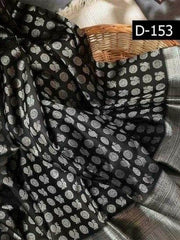 Innovative Black Soft Banarasi Silk Saree