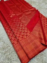 Demesne Kanjivaram Silk Saree With Demure Blouse Piece