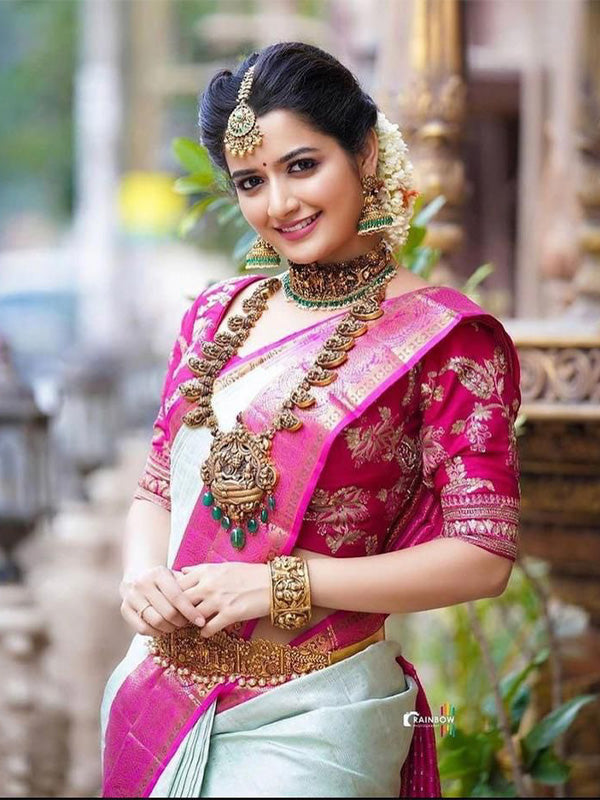 Silver Zari Work Cream Colour Soft Silk Saree For Indian Wedding – Parvati  Ethnic